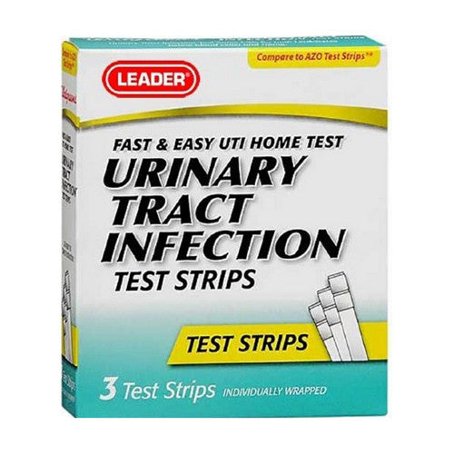 Leader Urinary Tract Infection Home Test Strips, 3 Ea